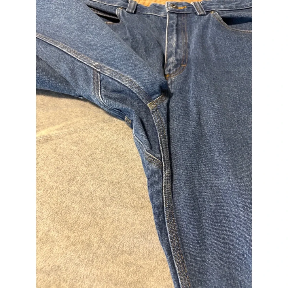 2 Duluth Trading Co Ballroom Jeans Mens 34x32 Blue Denim Straight Leg Work Pants